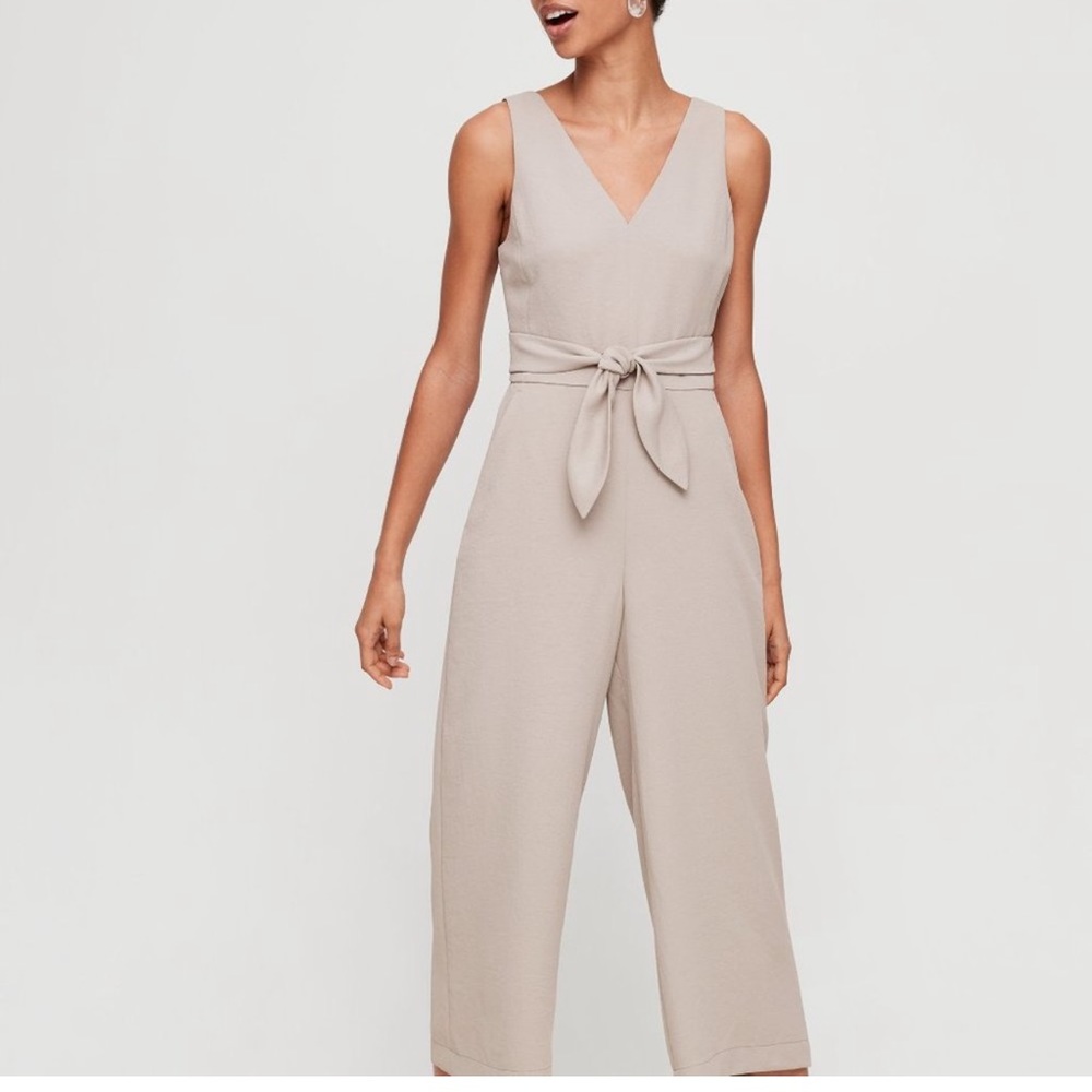 Wilfred Écoulement V Jumpsuit in Dark Grey